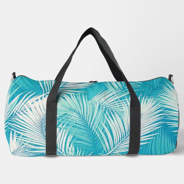 Bolsa de viaje de hojas de palma Aqua (Anverso)