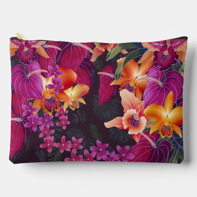 Bolsa de viaje de la flor hawaiana (Anverso)