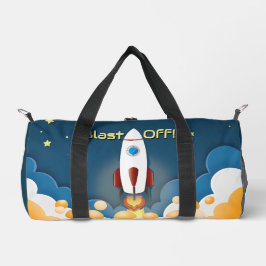 Bolsa de viaje de nave espacial con nombre persona