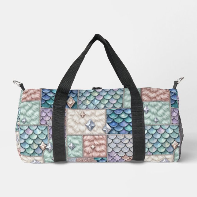 Bolsa de viaje de patchwork de Hada Unicornio Sire (Anverso)