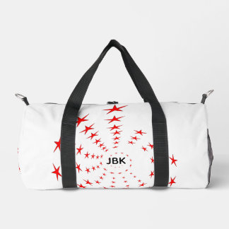 Bolsa de viaje - Espirales de estrellas rojas y in