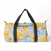 Bolsa de viaje floral Rosa Amarilla e Hidrangea Az