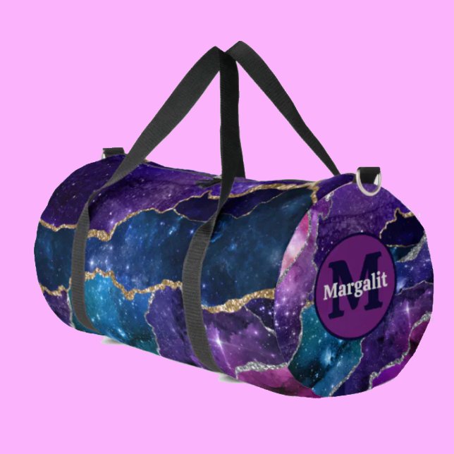 Bolsa de viaje grande de ónix cósmico holográfico  (Subido por el creador)