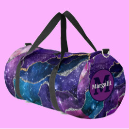 Bolsa de viaje grande de ónix cósmico holográfico