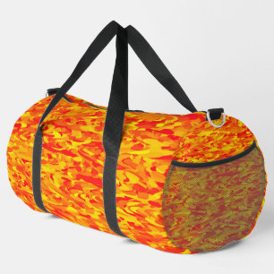 Bolsa de viaje grande naranja roja amarilla con pa