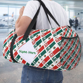 Bolsa de viaje personalizada con bandera de México