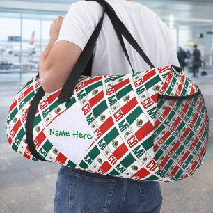 Bolsa de viaje personalizada con bandera de México