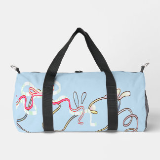 Bolsa de viaje personalizada con garabatos pastel