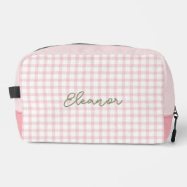 Bolsa de viaje personalizada de inodoro de Gingham