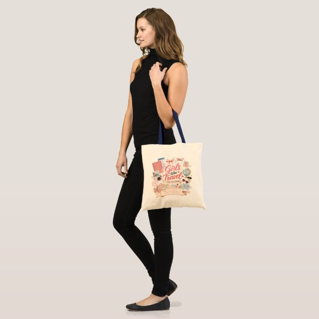 Bolsa de viaje personalizada para chicas que viaja (Anverso (modelo))