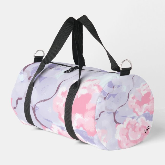 Bolsa de viaje : Rosas Rosadas Helada de Invierno  (Esquina izquierda)