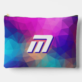 Bolsa de viaje y clutch de maquillaje geométrico a