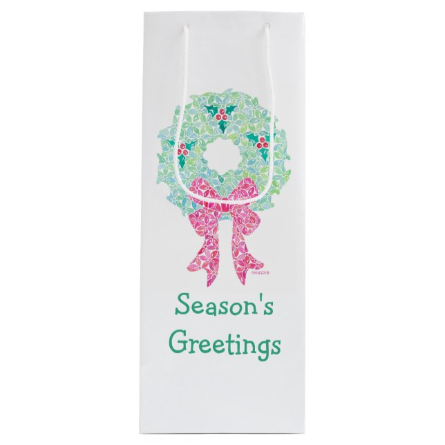 Bolsa de vino de la cortina de invierno (Anverso)