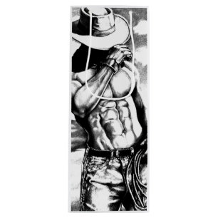Bolsa De Vino Para Hombres Cowboy Body Builder Art