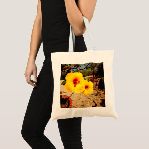Bolsa de yodo amarillo Hibiscus Tote
