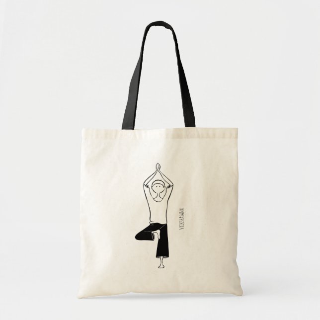 Bolsa de yoga con Vrikshasana (Frente)