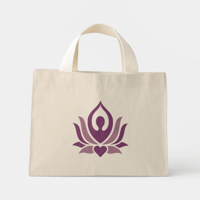 Bolsa de yoga pequeña impresa (Reverso)