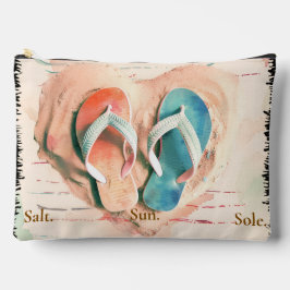 Bolsa De Zip De Playa Salt Sun Sole Chanclas