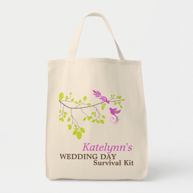 Bolsa del kit de supervivencia del día de la boda  (Frente)