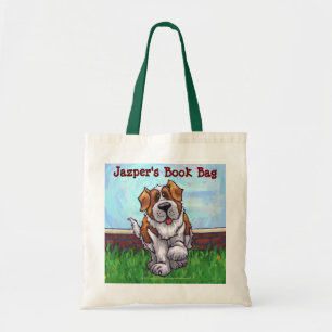 Bolsa del libro Cute Saint Bernard
