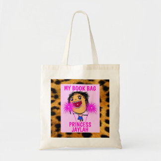 Bolsa del libro de la princesa rosa de mi leopardo