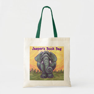 Bolsa del libro personal del elefante amarillo