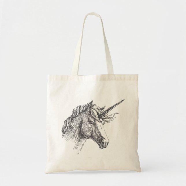 Bolsa del proyecto de Knitting de unicornio (Frente)