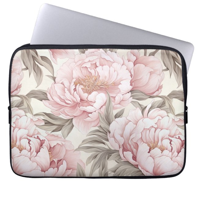Bolsa Delicada de Electrónica Pink Peony (Frente)