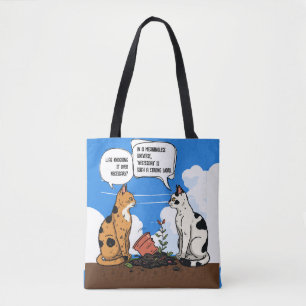 Bolsa divertida con cita de gato para amantes de g