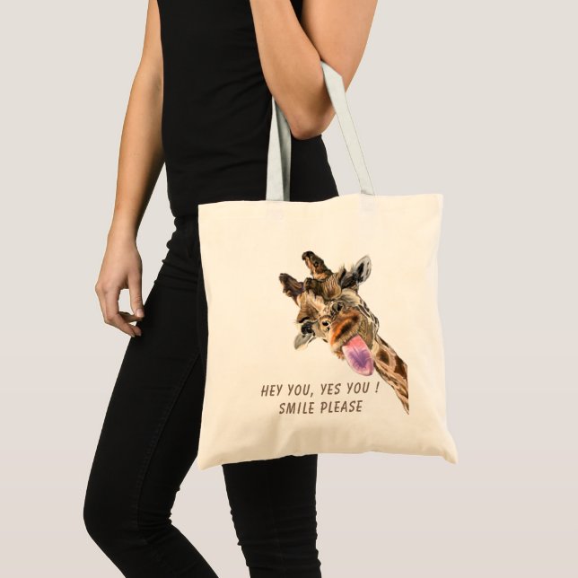 Bolsa divertida con PlayfulGiraffe - Texto Persona (Anverso (producto))