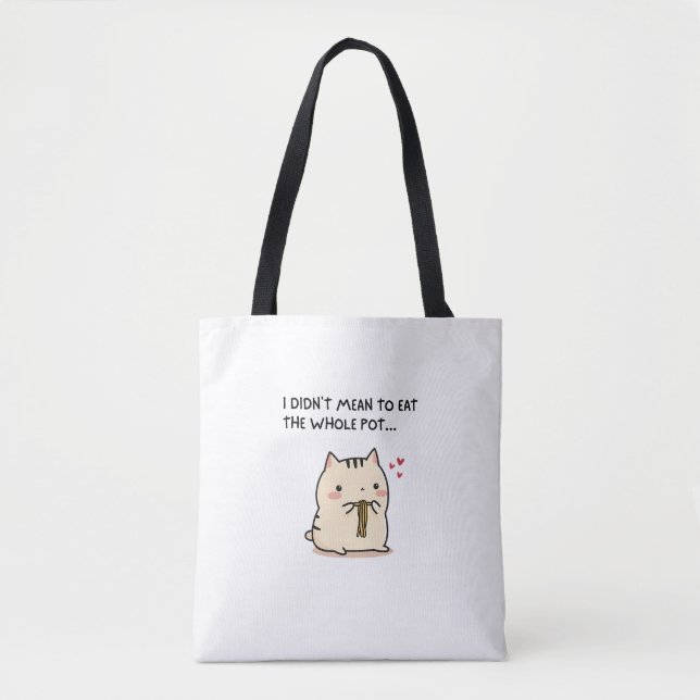 Bolsa divertida de gato lindo – Bolsa Kawaii de am (Anverso)