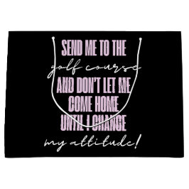 Bolsa divertida de regalo de la actitud del golf
