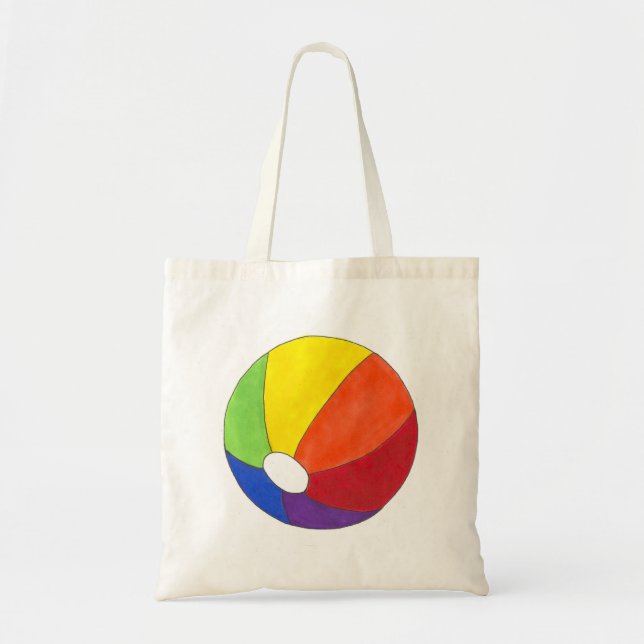 Bolsa divertida Rainbow Beach Ball Beachball Summe (Frente)