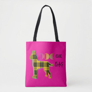Bolsa Doggie Bolsa de Toalla Rosa-Amarilla