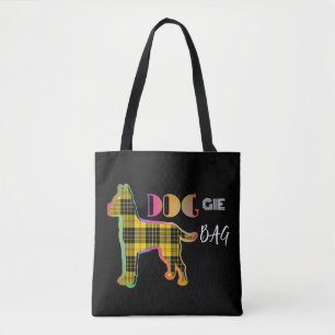 Bolsa Doggie Bolsa de Tote Negra Amarilla
