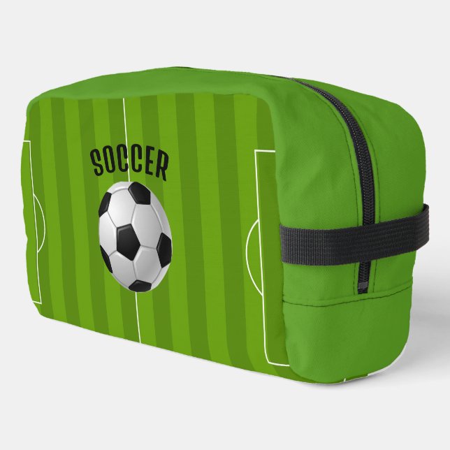 Bolsa Dopp Kit de diseño de fútbol (Esquina izquierda)