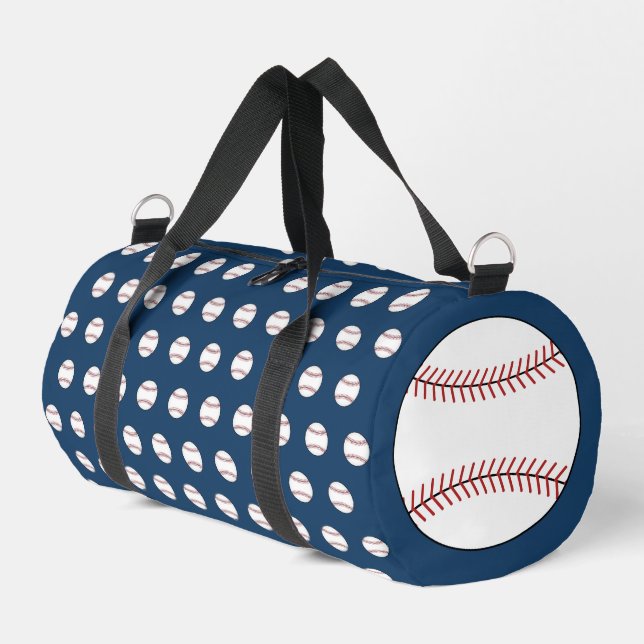 Bolsa Duffel Azul de Béisbol (Esquina izquierda)