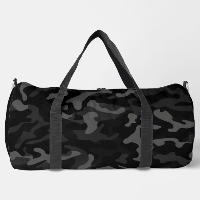 Bolsa Duffel de camuflaje negro (Anverso)