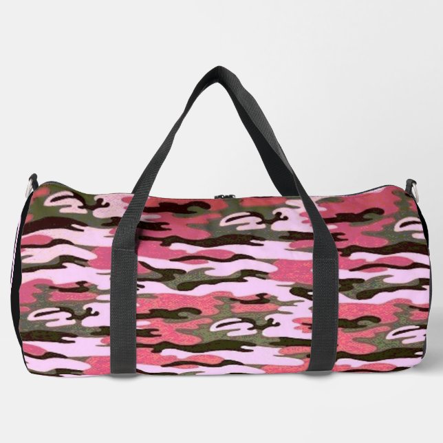 Bolsa Duffel de camuflaje rosa (Anverso)