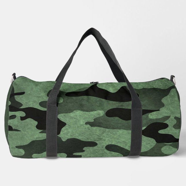 Bolsa Duffel de Camuflaje Verde (Anverso)
