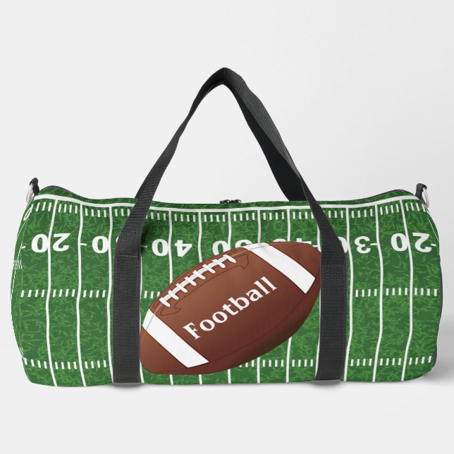 Bolsa Duffel de diseño de fútbol (Anverso)