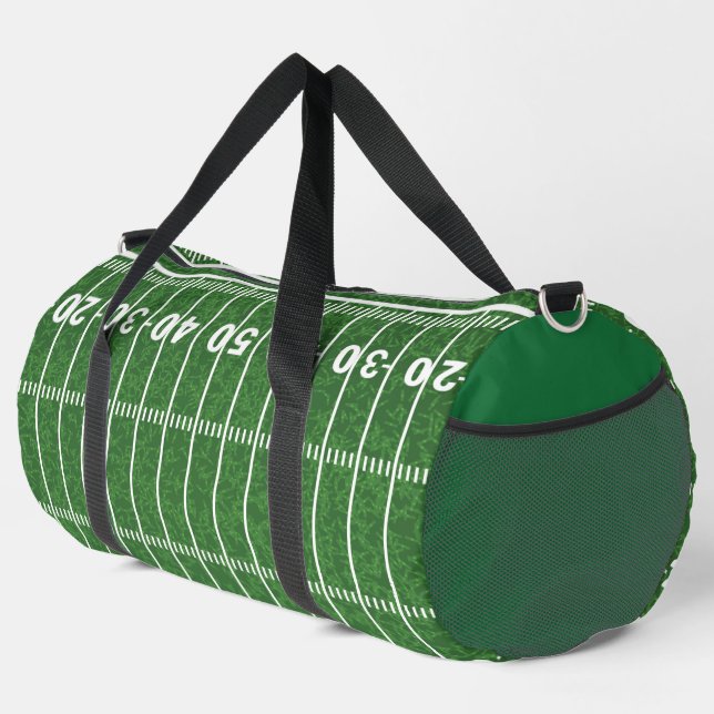 Bolsa Duffel de diseño de fútbol (Esquina derecha)