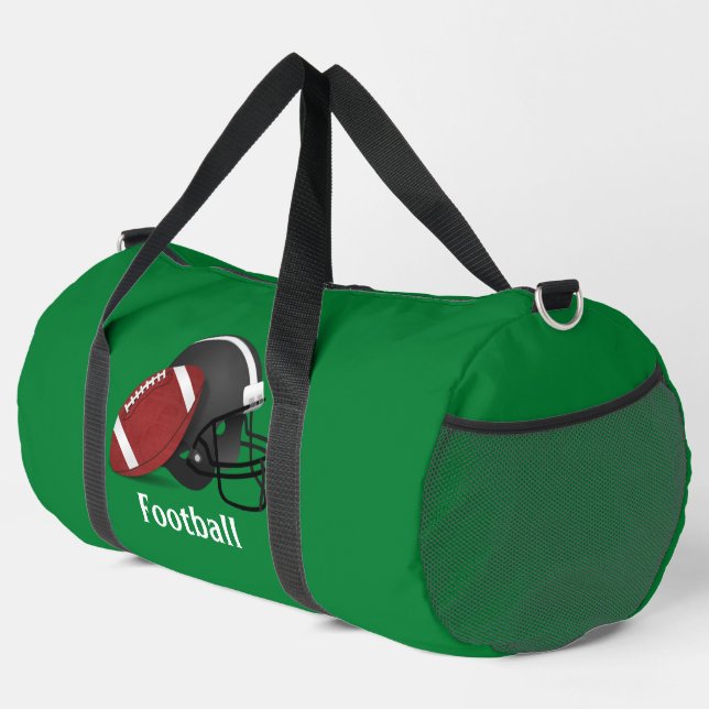 Bolsa Duffel de diseño de fútbol (Esquina derecha)