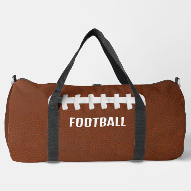 Bolsa Duffel de diseño de fútbol (Anverso)