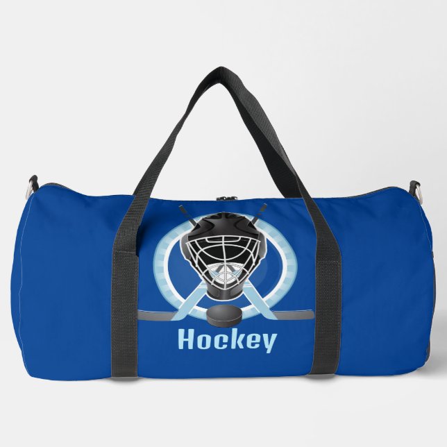Bolsa Duffel de diseño de hockey (Anverso)