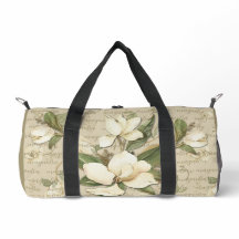 Bolsa Duffel de impresión floral de Magnolia
