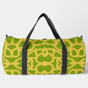 Bolsa Duffel Diseño clásico moderno verde y amaril