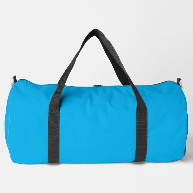 Bolsa Duffel grande azul cielo simple Impresa D.Ba (Anverso)