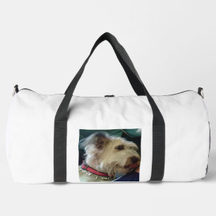 Bolsa Duffel Grande con impresión de perro
