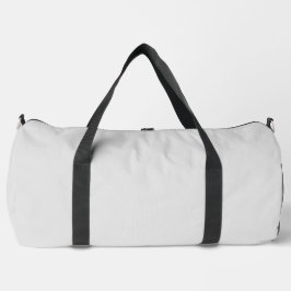 Bolsa Duffel Grande Gris Claro Simple Impresa Bols